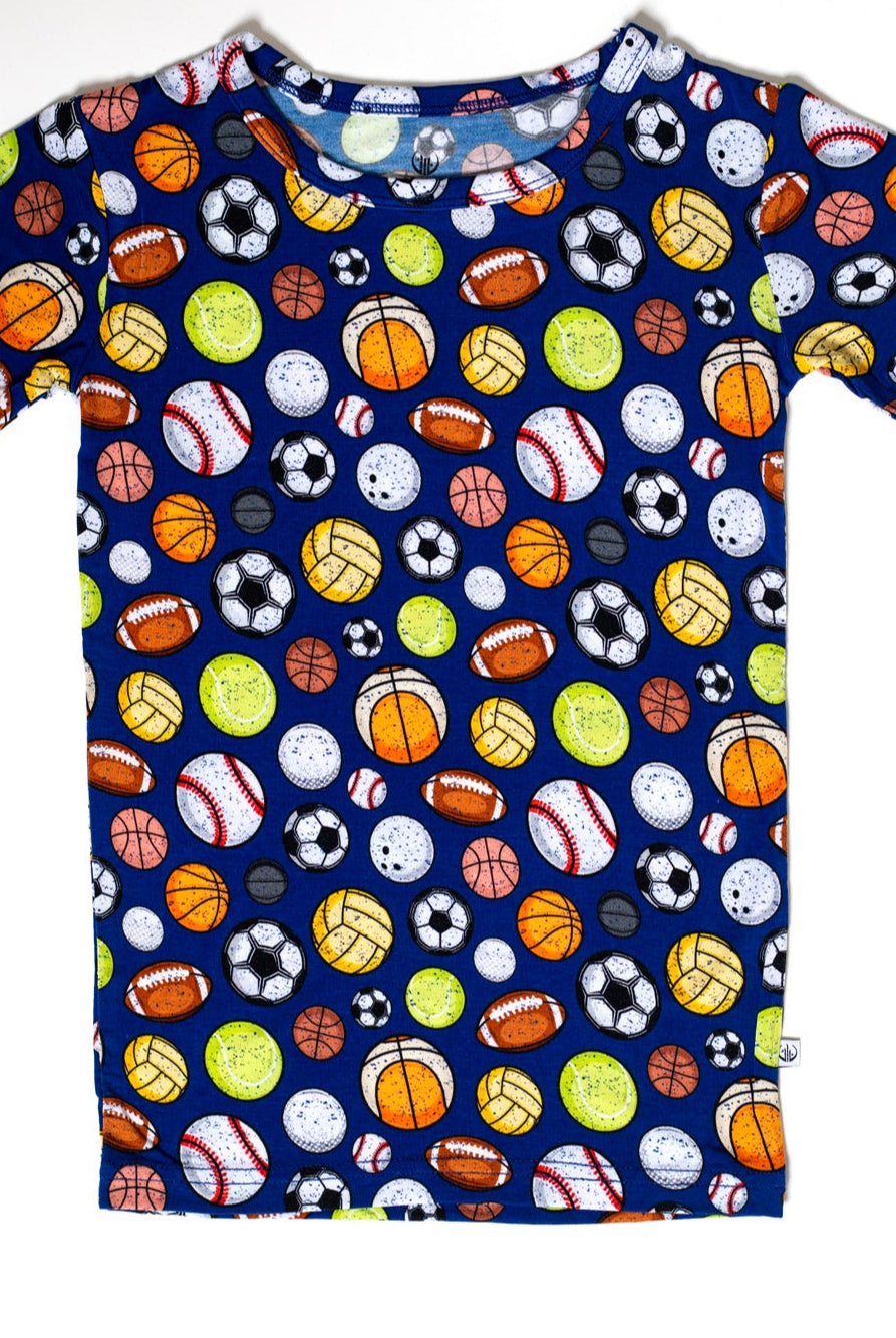 Earthly Threads short sleeved bamboo sports pajamas