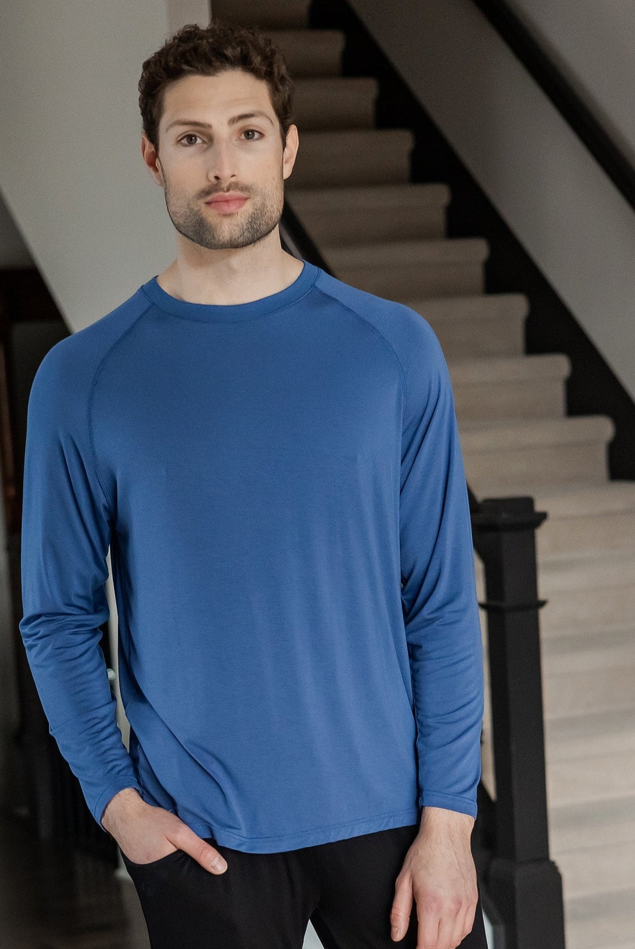Earthly Threads moisture-wicking and breathable crew neck tee for men. High-quality, buttery soft, and breathable tee that comes in three stylish colors.
