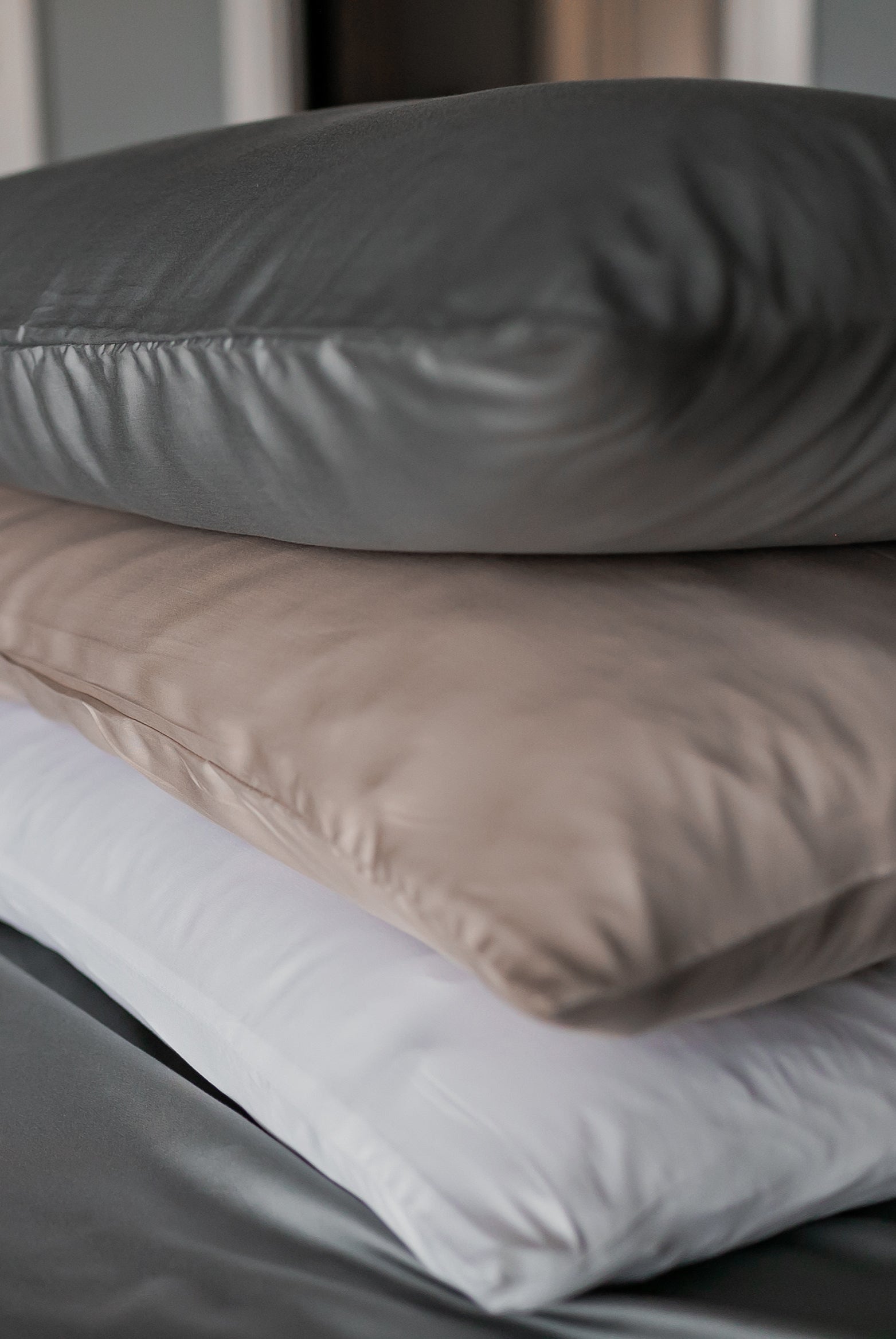 100% organic bamboo, certified OKEO-TEX non-toxic, naturally moisture-wicking pillow cases from Earthly Threads.
