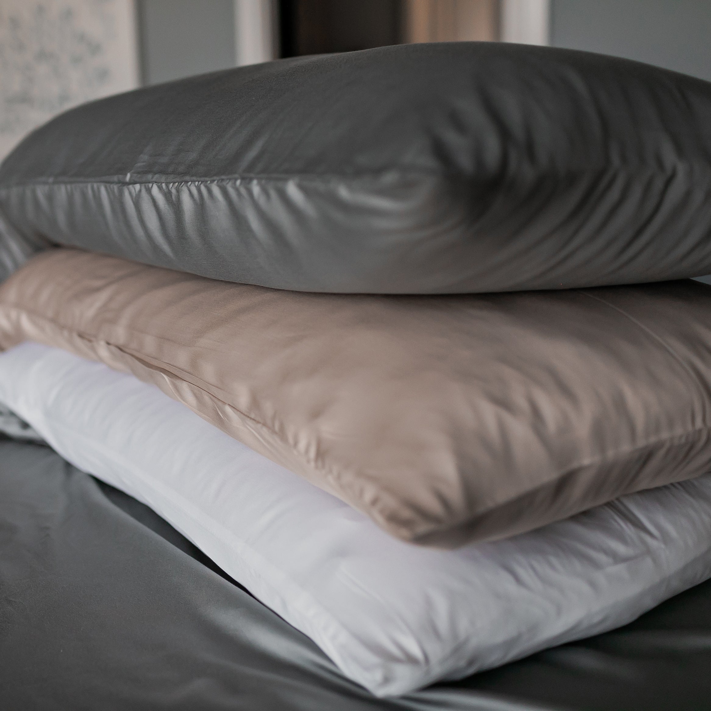 100% organic bamboo, certified OKEO-TEX non-toxic, naturally moisture-wicking pillow cases from Earthly Threads.