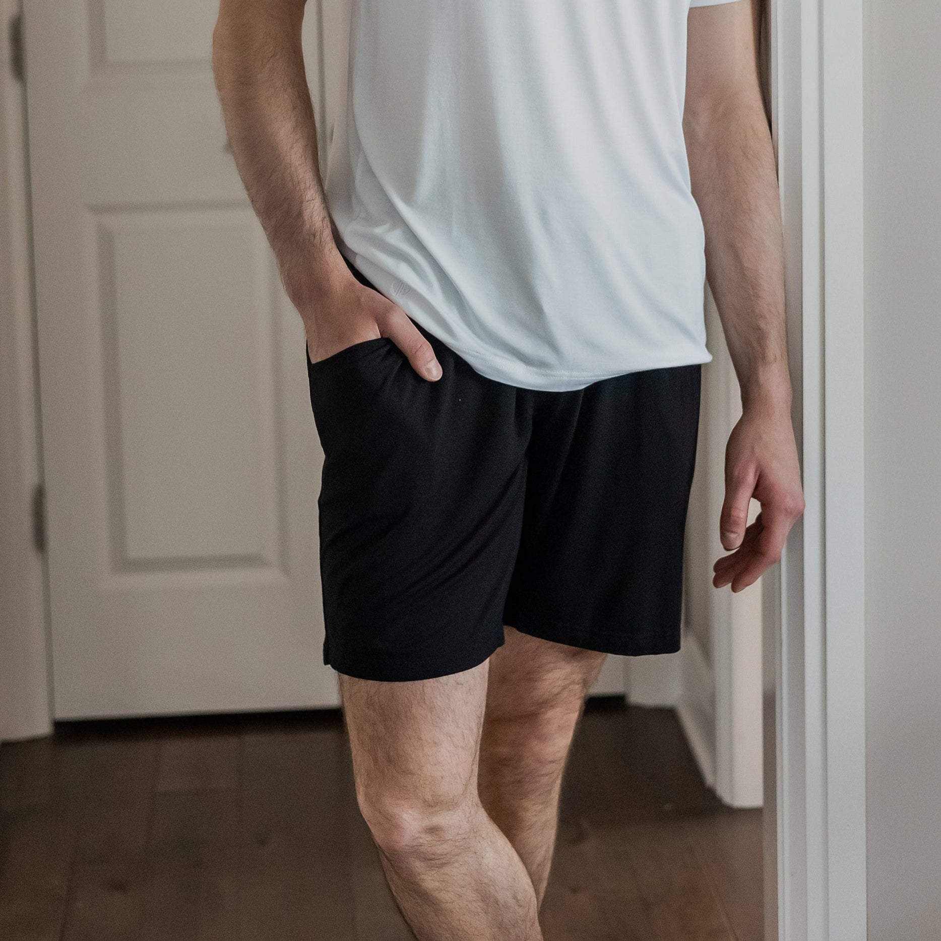 Classic and versatile drawstring shorts that balance comfort, functionality, and sustainability.