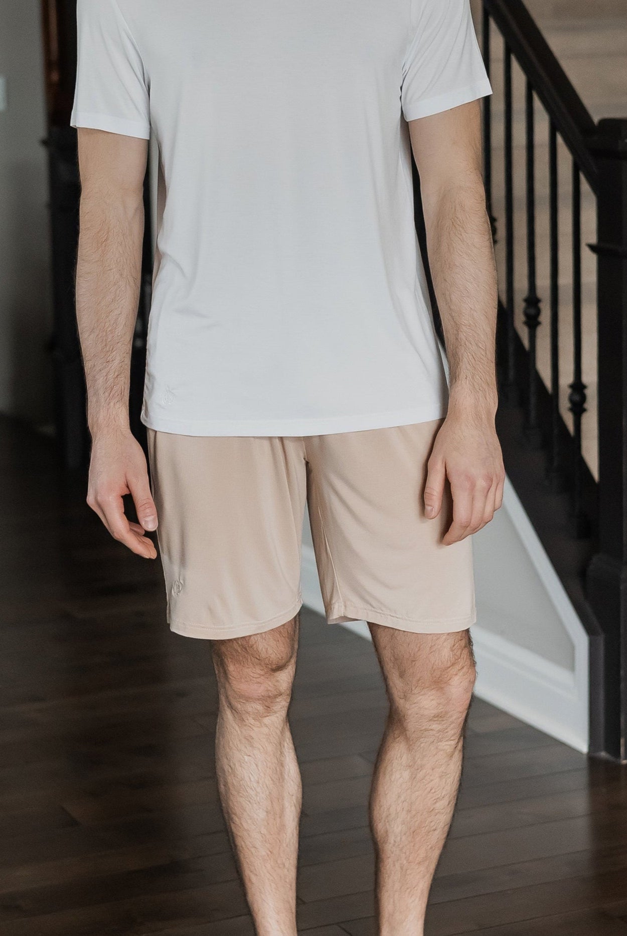 Lightweight and sustainable drawstring shorts crafted from ultra-soft bamboo fabric.