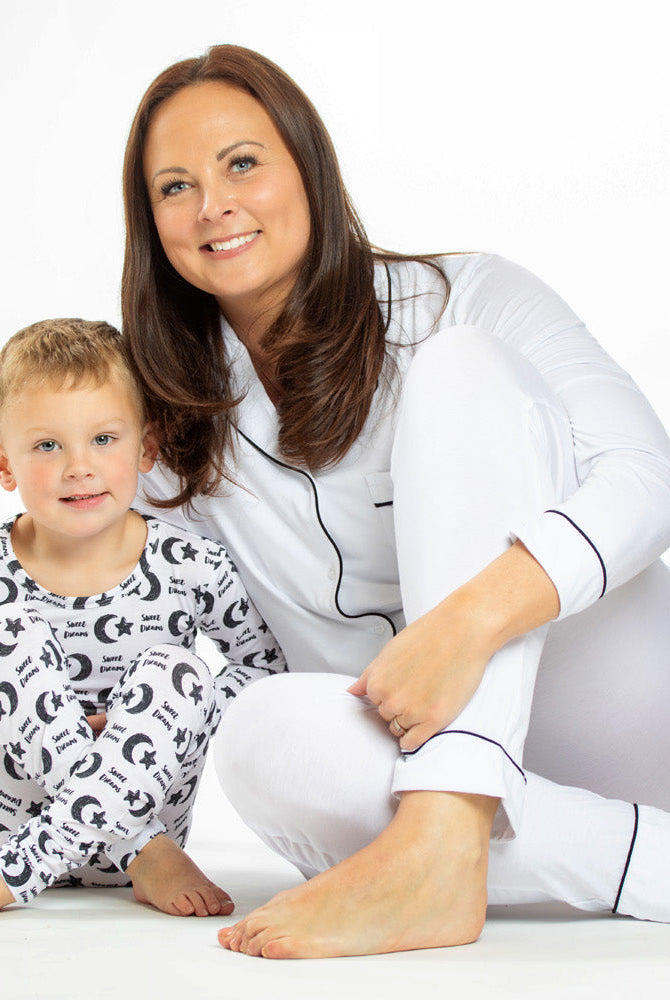 Soft and hypoallergenic bamboo sleepwear with moisture-wicking properties, perfect for little dreamers.