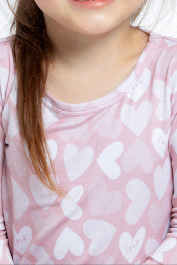 Cozy and breathable bamboo pajamas designed for warmth, comfort, and a loving bedtime look.