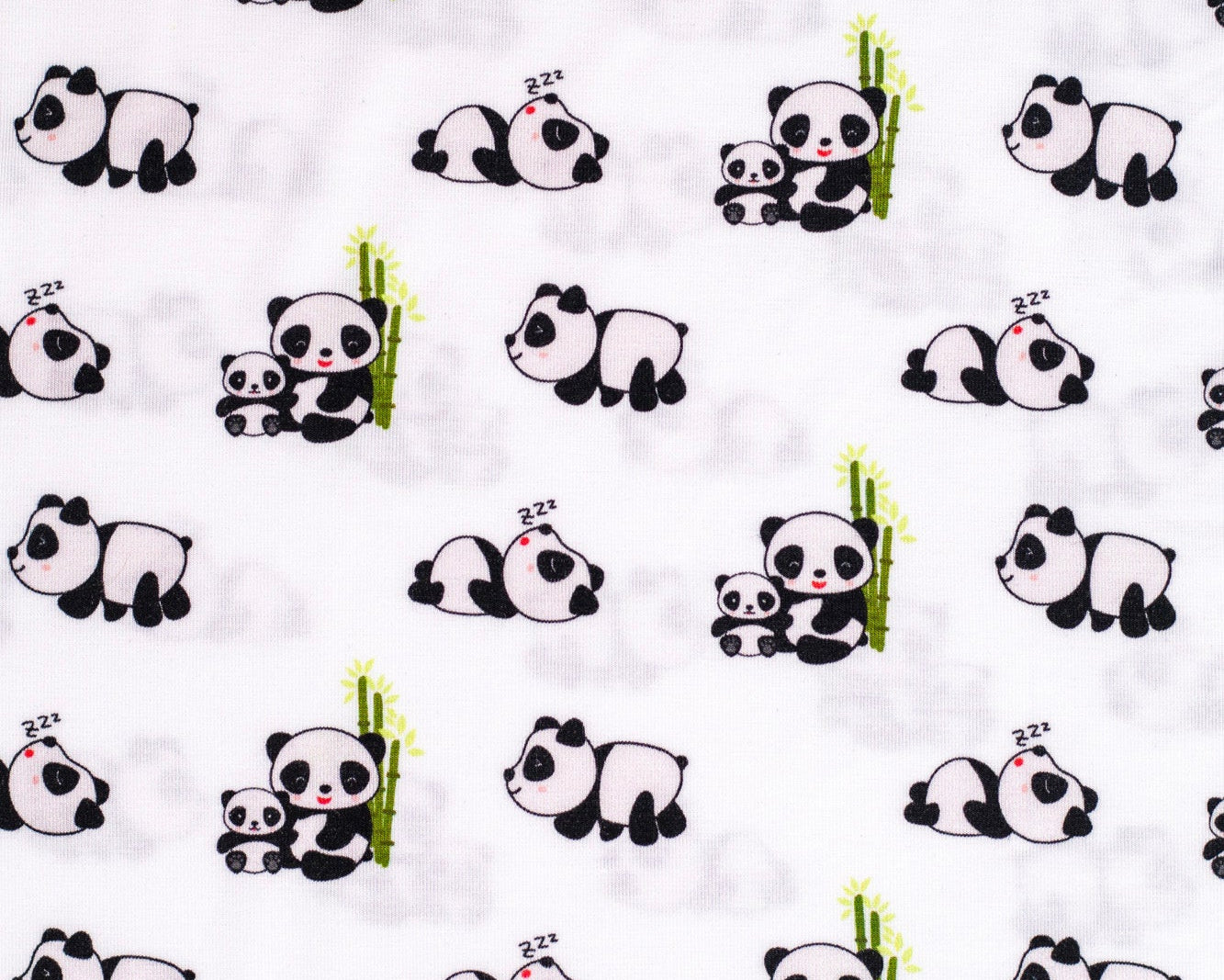 Earthly Threads soft bamboo pajamas for kids with sensitive skin, featuring an adorable print of pandas cuddling bamboo.