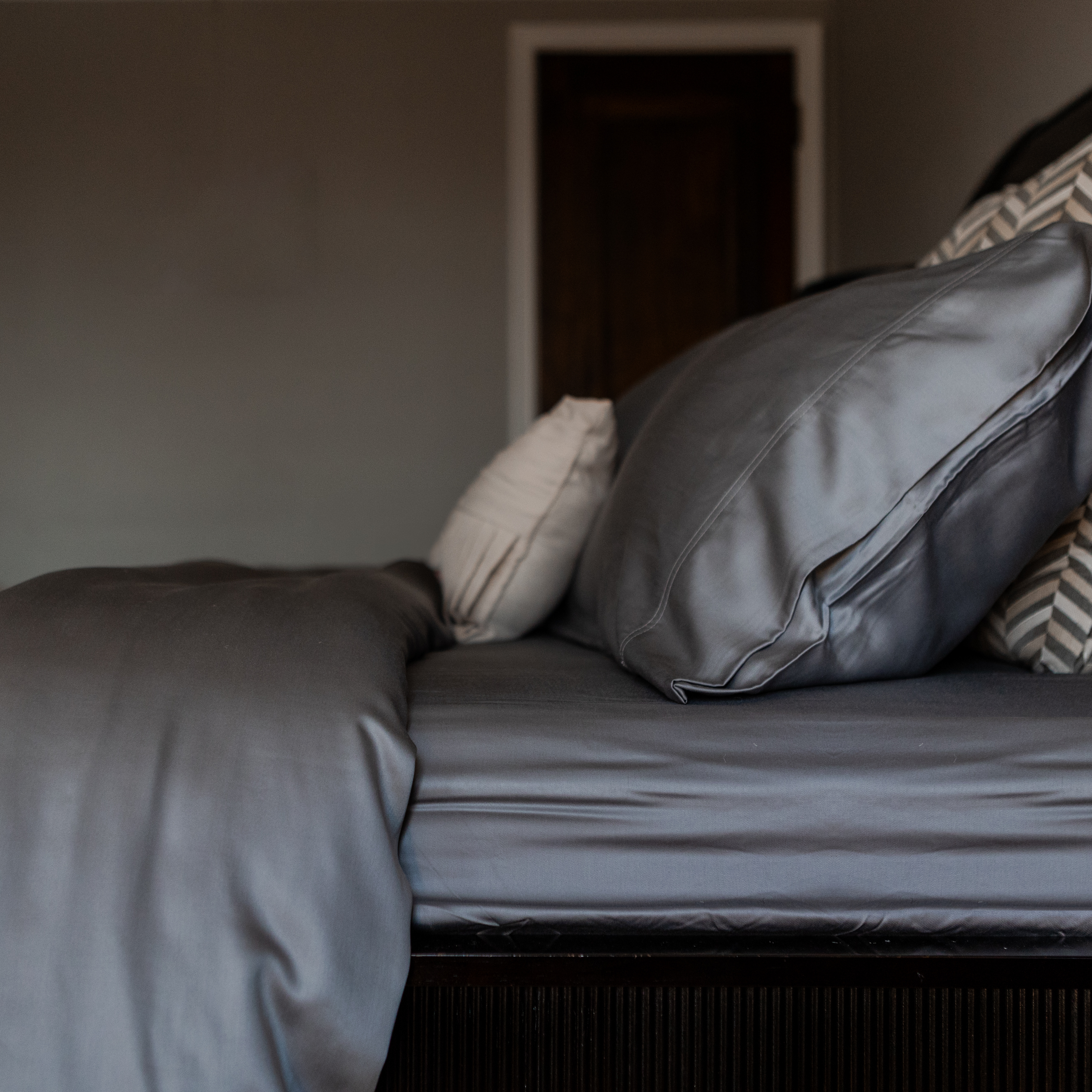 Earthly Threads 100% bamboo sheets come in a luxurious palette of white, tan, and gray to elevate any bed with naturally cooling, moisture wicking, uninterrupted sleep.