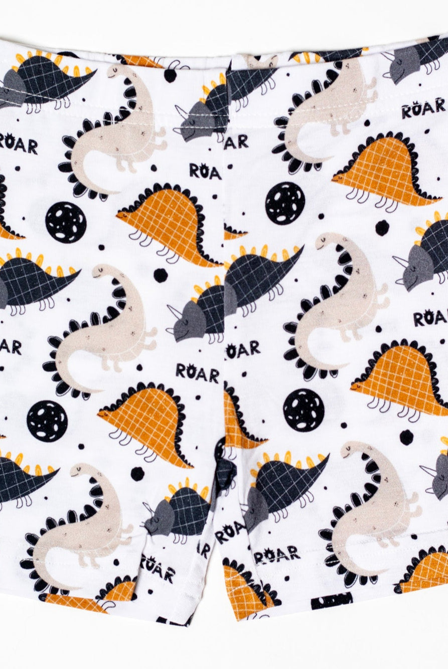 Cozy and lightweight dino-print sleepwear, perfect for adventurous dreamers.