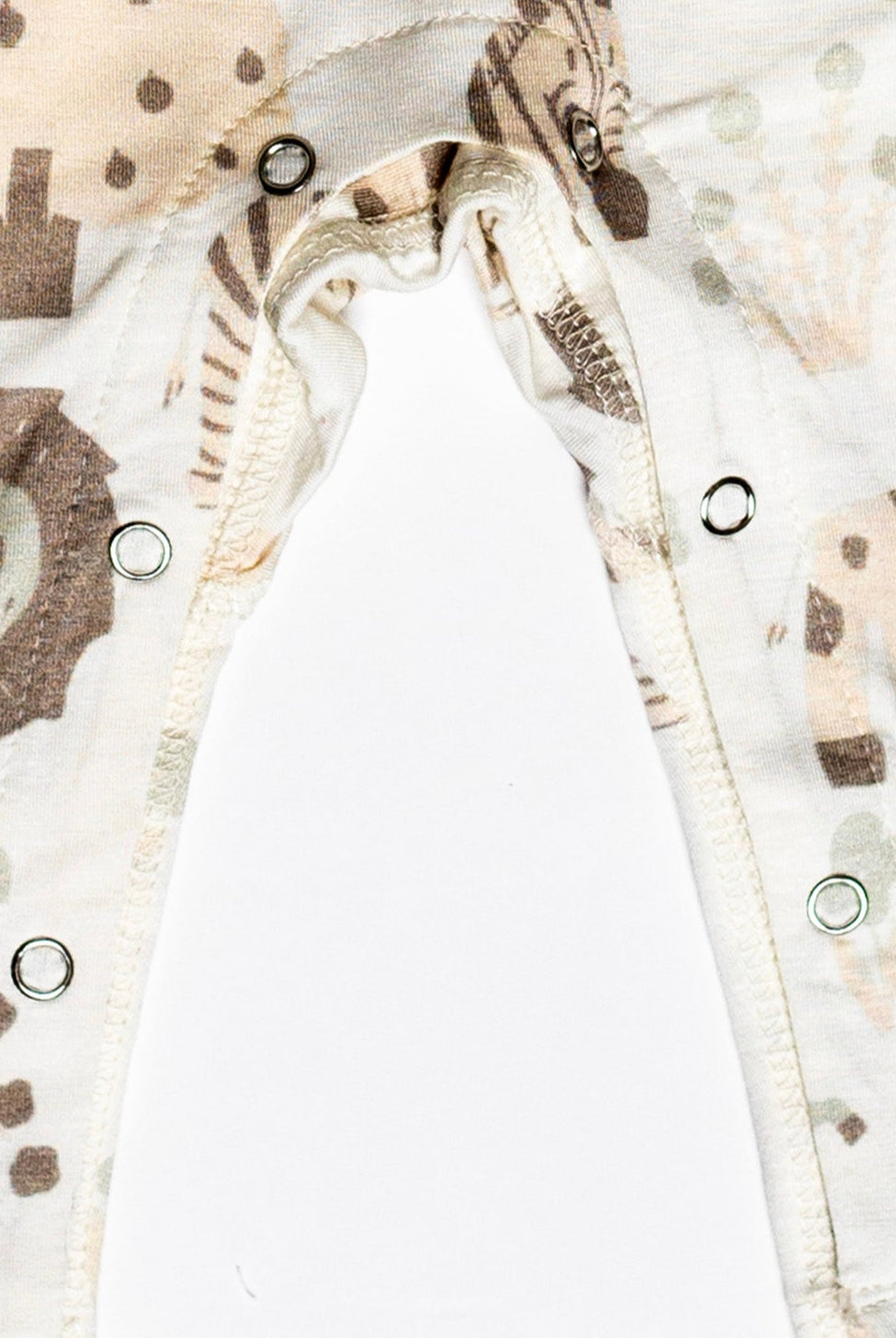 Breathable, antibacterial bamboo onesie with long sleeves for extra warmth without overheating with snaps at the bottom for quick changes.