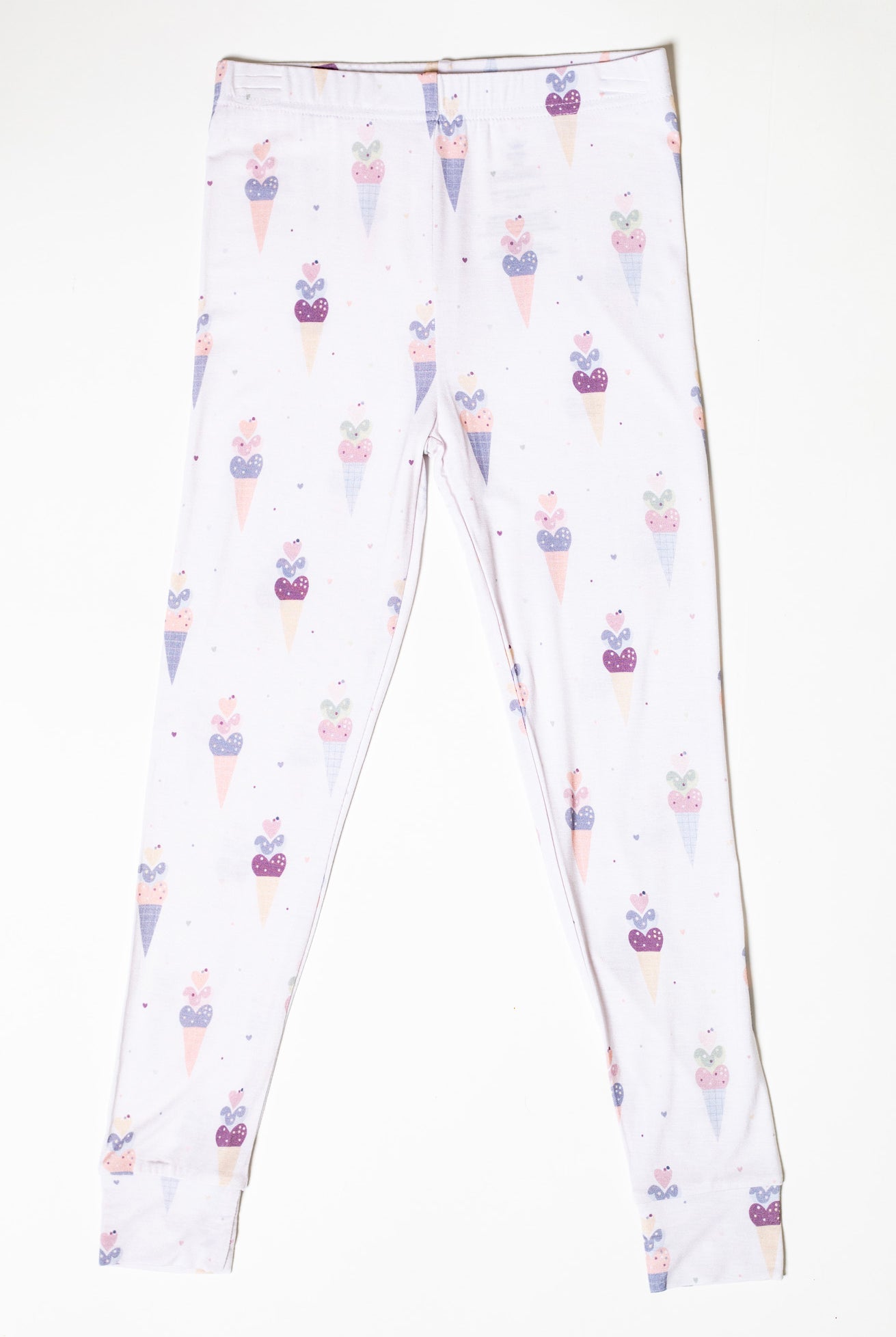 Earthly Threads Ice Cream pajama set, made from ultra-soft bamboo with a vibrant, cheerful design.