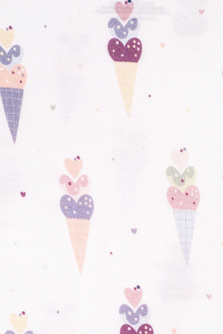 Earthly Threads bamboo pajamas with a colorful ice cream cone print for a fun and cozy bedtime.