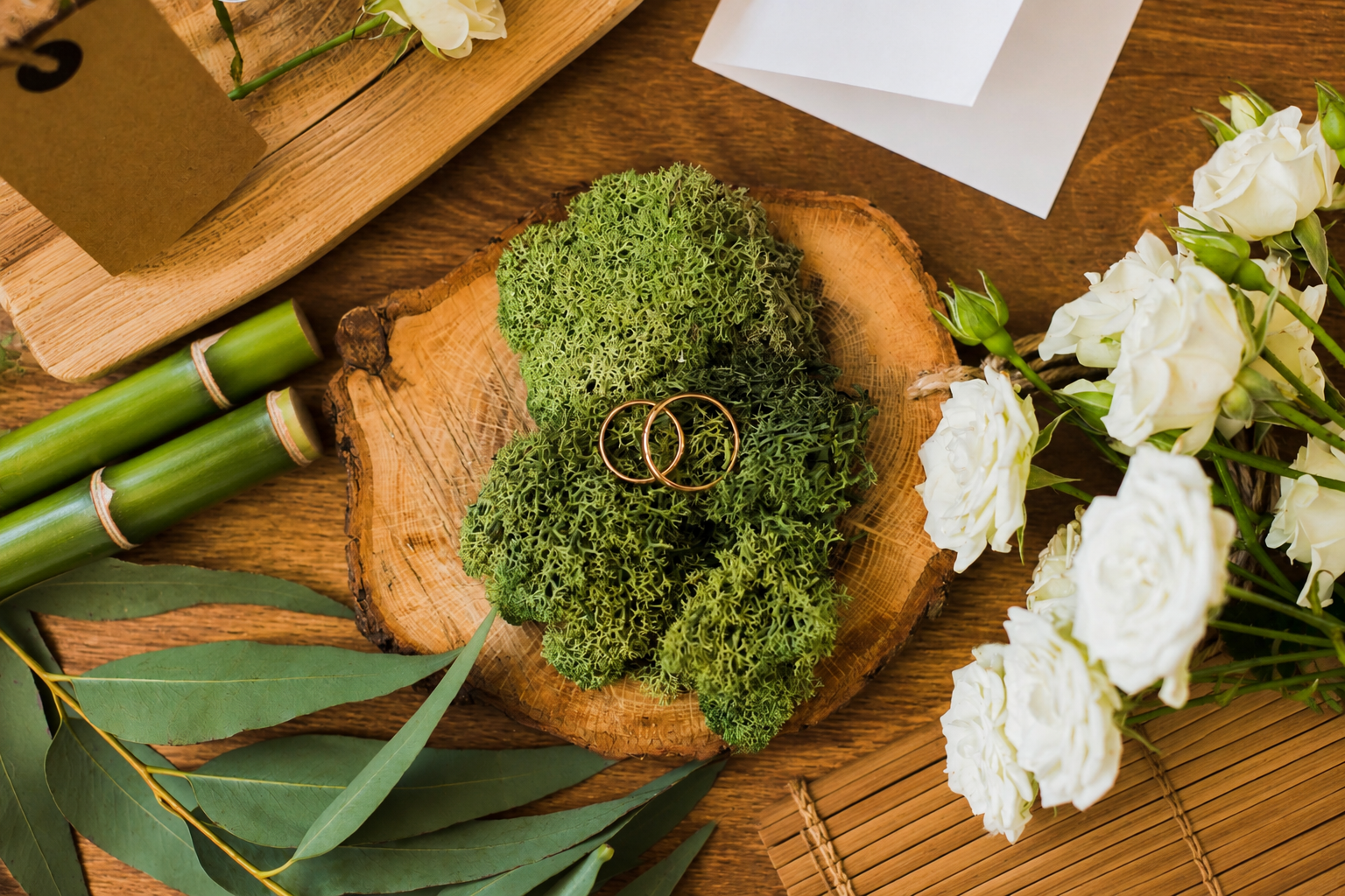 Sustainable wedding ideas with Earthly Threads organic bamboo