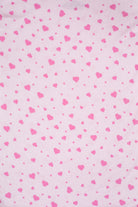 Earthly Threads soft bamboo sleepwear for toddlers and kids with a charming pink heart print, ideal for bedtime snuggles.