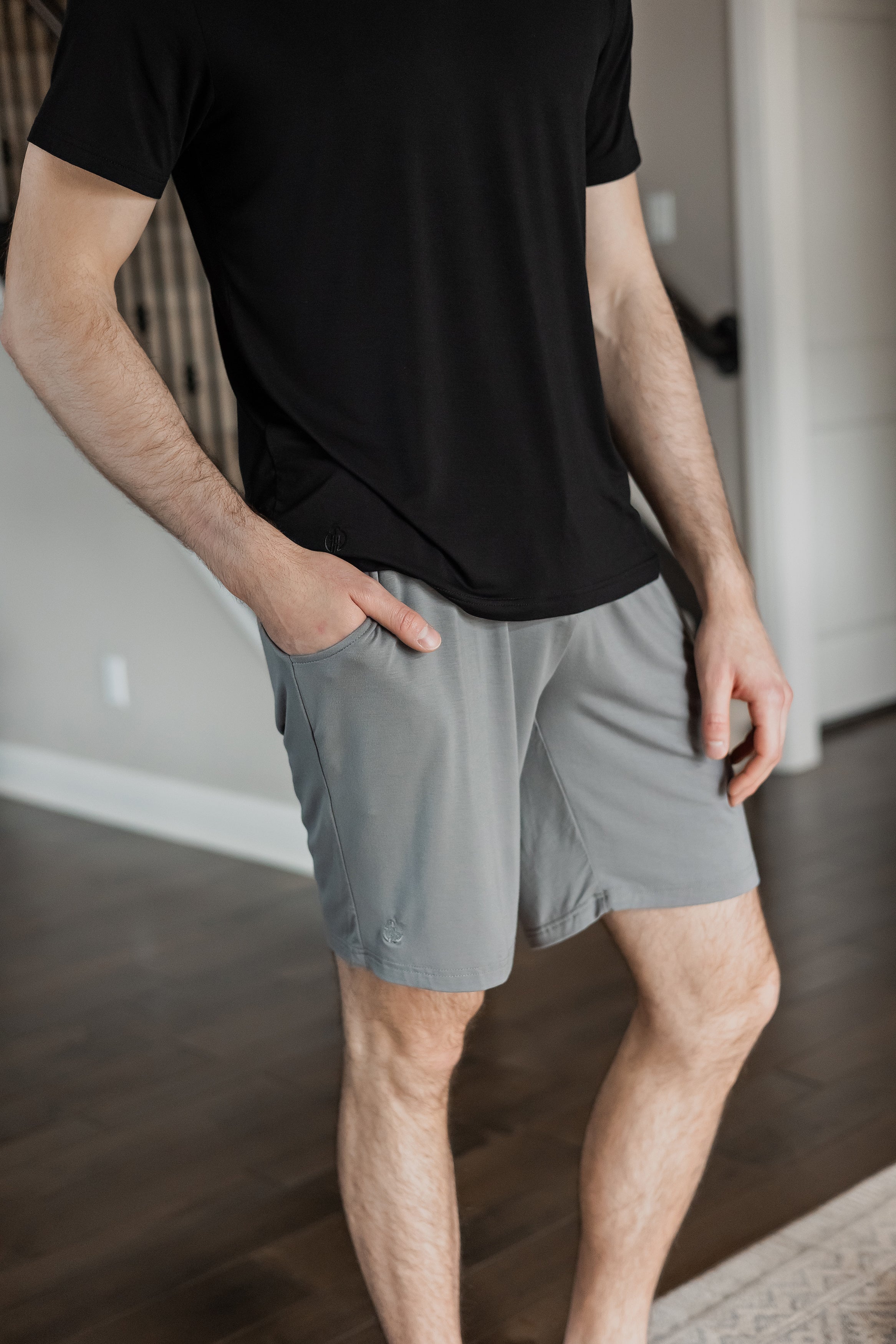 Relaxed-fit bamboo shorts with a soft, lightweight feel and a flexible waistband for a perfect fit.