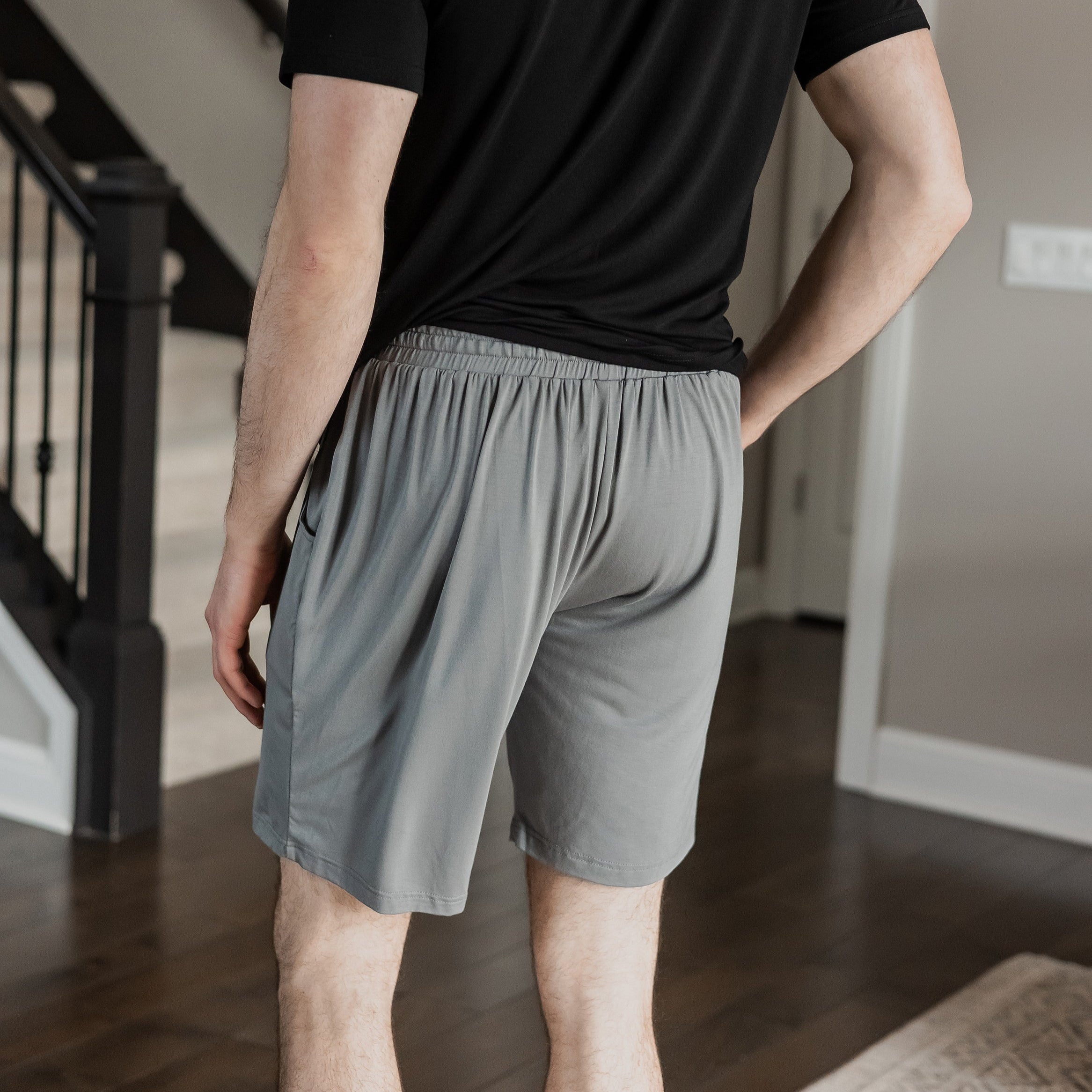 Casual bamboo shorts with deep side pockets, ideal for lounging or everyday wear.