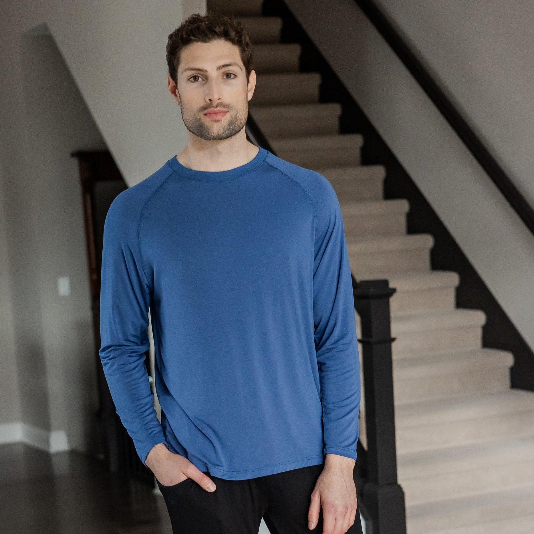Earthly Threads moisture-wicking and breathable crew neck tee for men. High-quality, buttery soft, and breathable tee that comes in three stylish colors. 