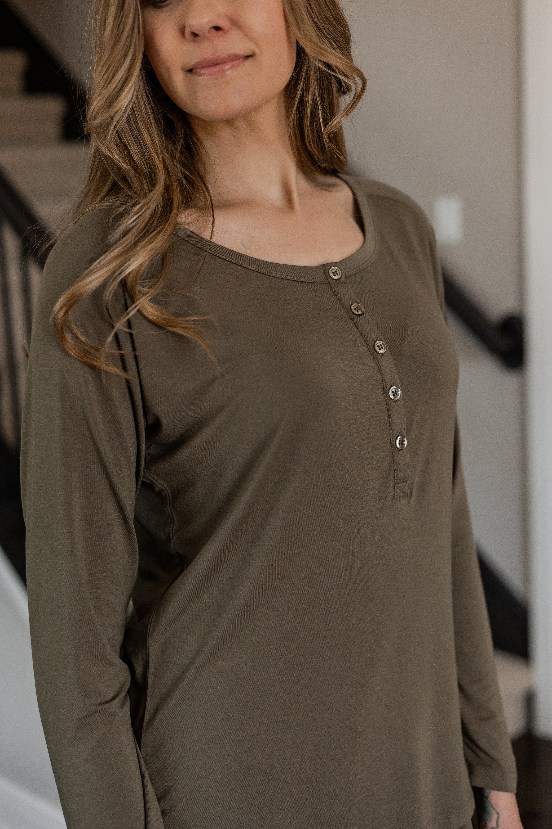 Earthly Threads bamboo sleepwear set crafted with lightweight, moisture-wicking fabric to keep you cool in summer and cozy in winter.
