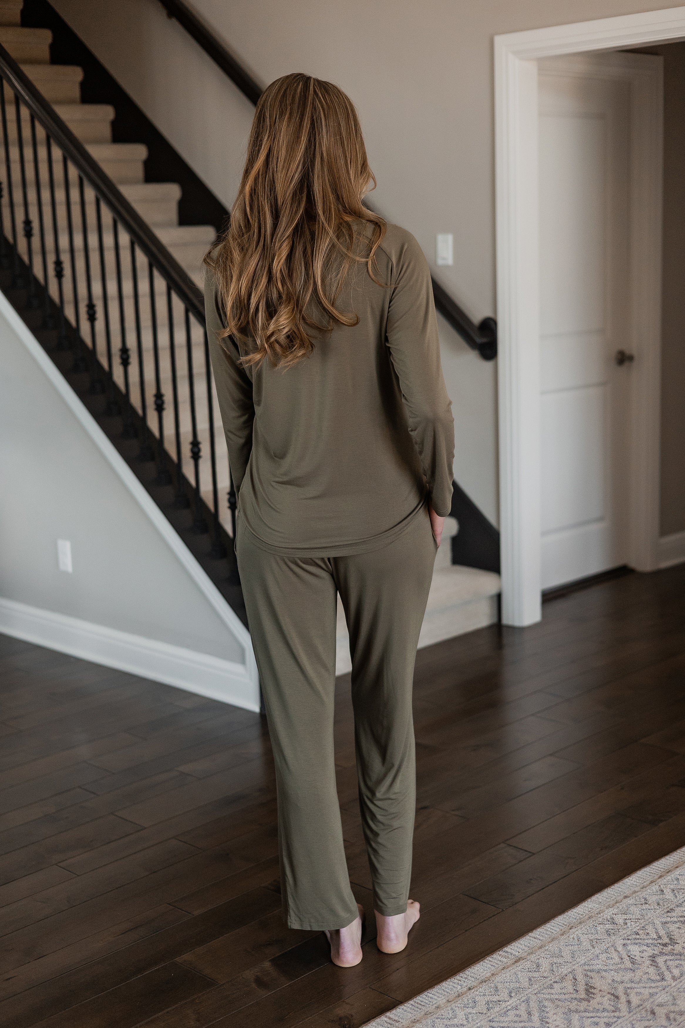 Lightweight bamboo sleepwear set for cool and comfortable nights.