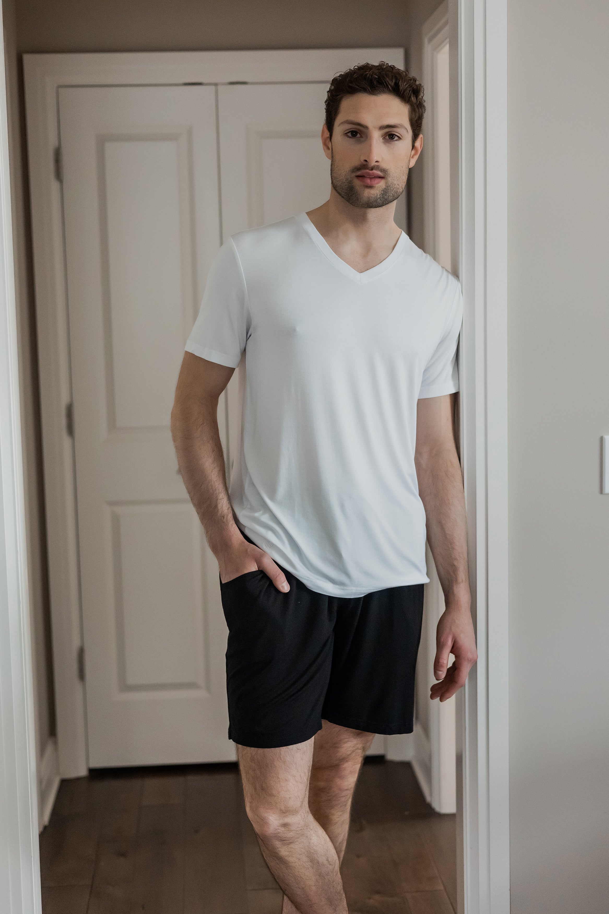 Classic and versatile drawstring shorts that balance comfort, functionality, and sustainability.