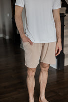 Above-the-knee bamboo shorts designed for versatility, breathability, and effortless comfort.