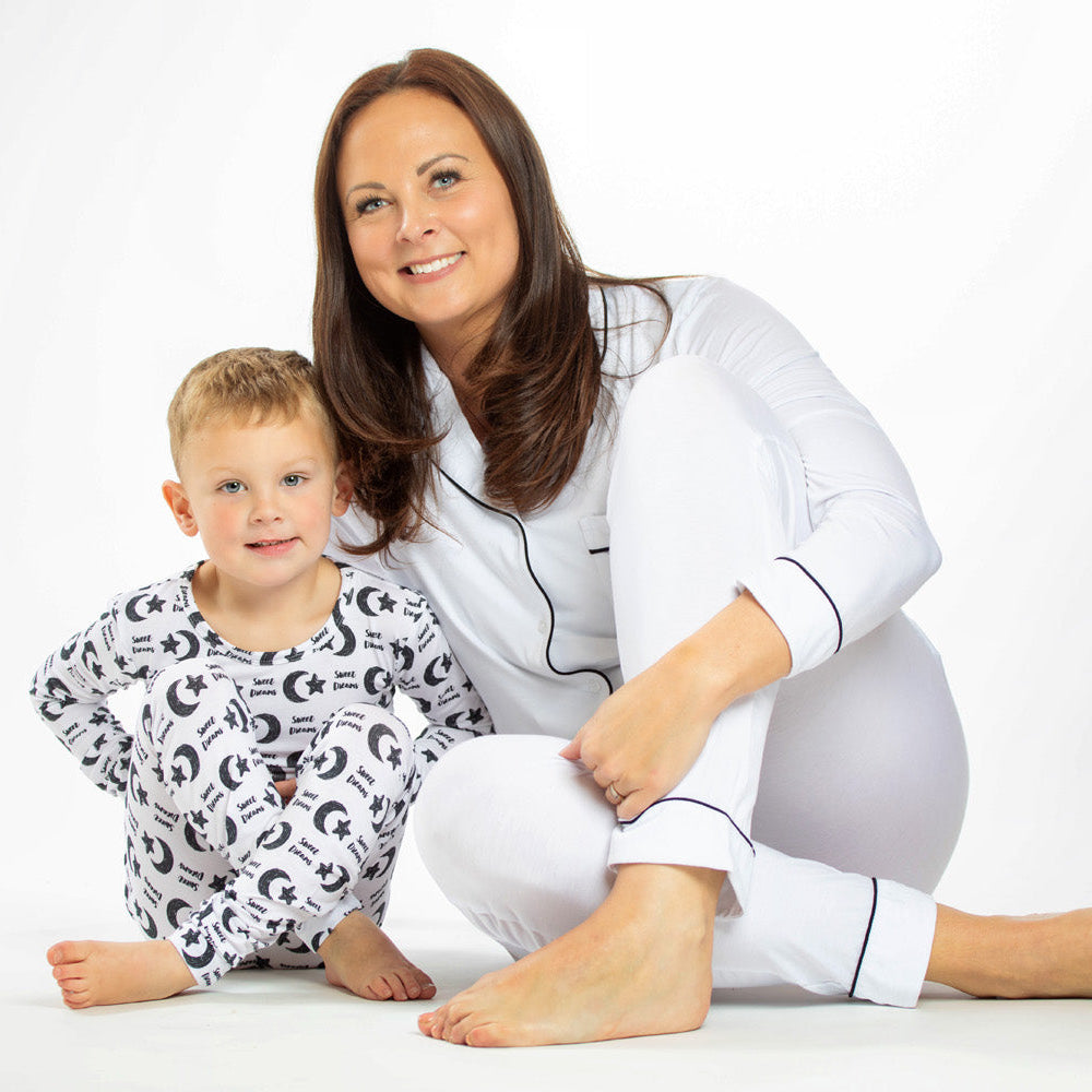 Soft and hypoallergenic bamboo sleepwear with moisture-wicking properties, perfect for little dreamers.