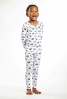 Lightweight, breathable panda-print bamboo sleepwear with temperature-regulating properties.