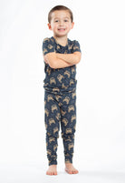 Earthly Threads truck-themed pajamas made with ultra-soft, hypoallergenic bamboo.