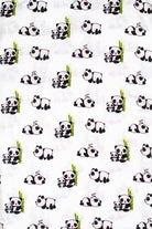 Cozy and eco-friendly long sleeve pajama set with a nature-inspired panda and bamboo design.