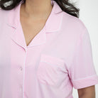 The Earthly Threads bamboo classic short Zen pajama set in all of the colors of blush are the perfect feminine luxury.