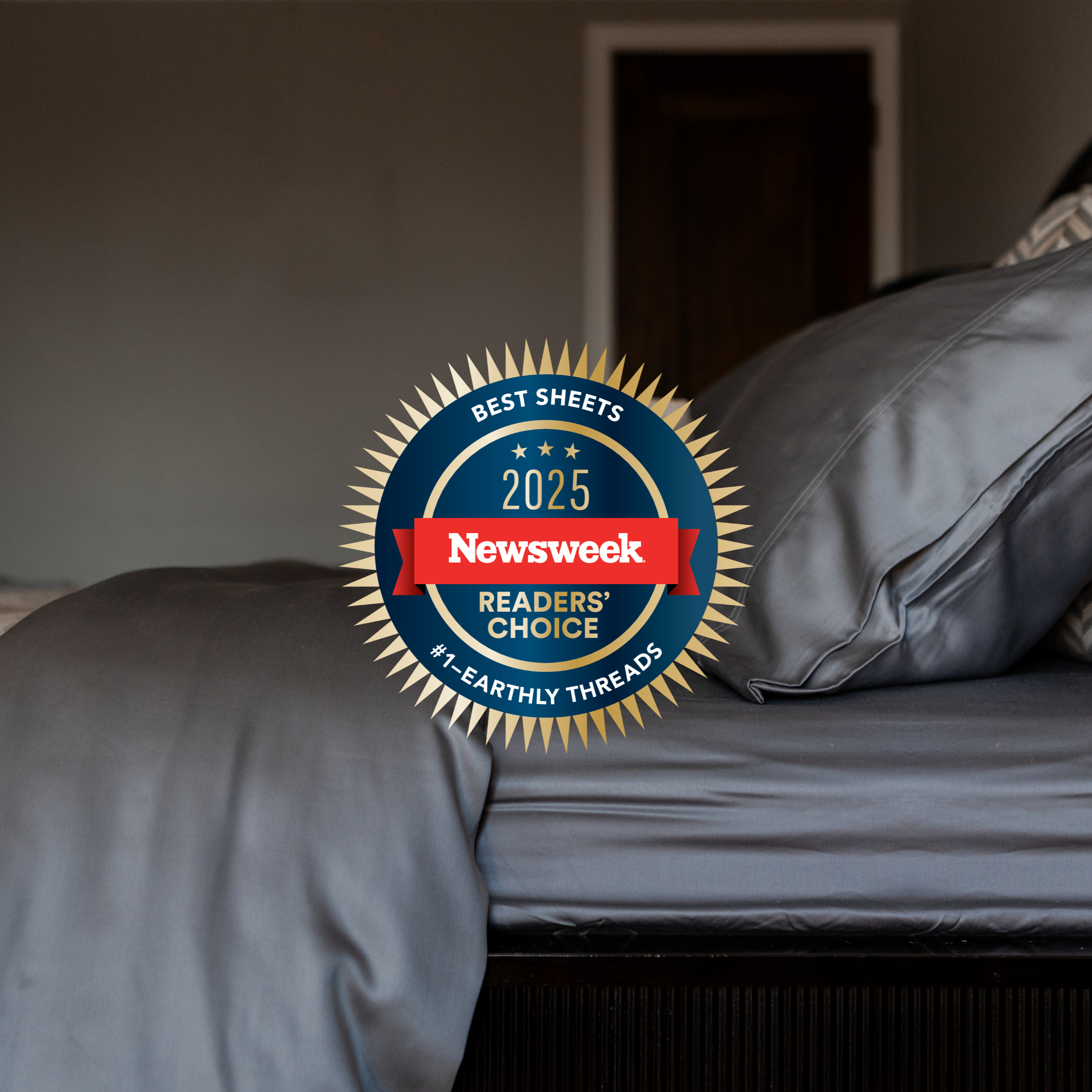 Earthly Threads 100% bamboo sheets come in a luxurious palette of white, tan, and gray to elevate any bed with naturally cooling, moisture wicking, uninterrupted sleep.