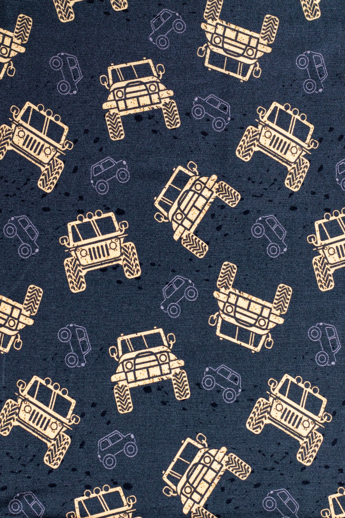 Adventure-ready short sleeve pajama set with a playful truck print.