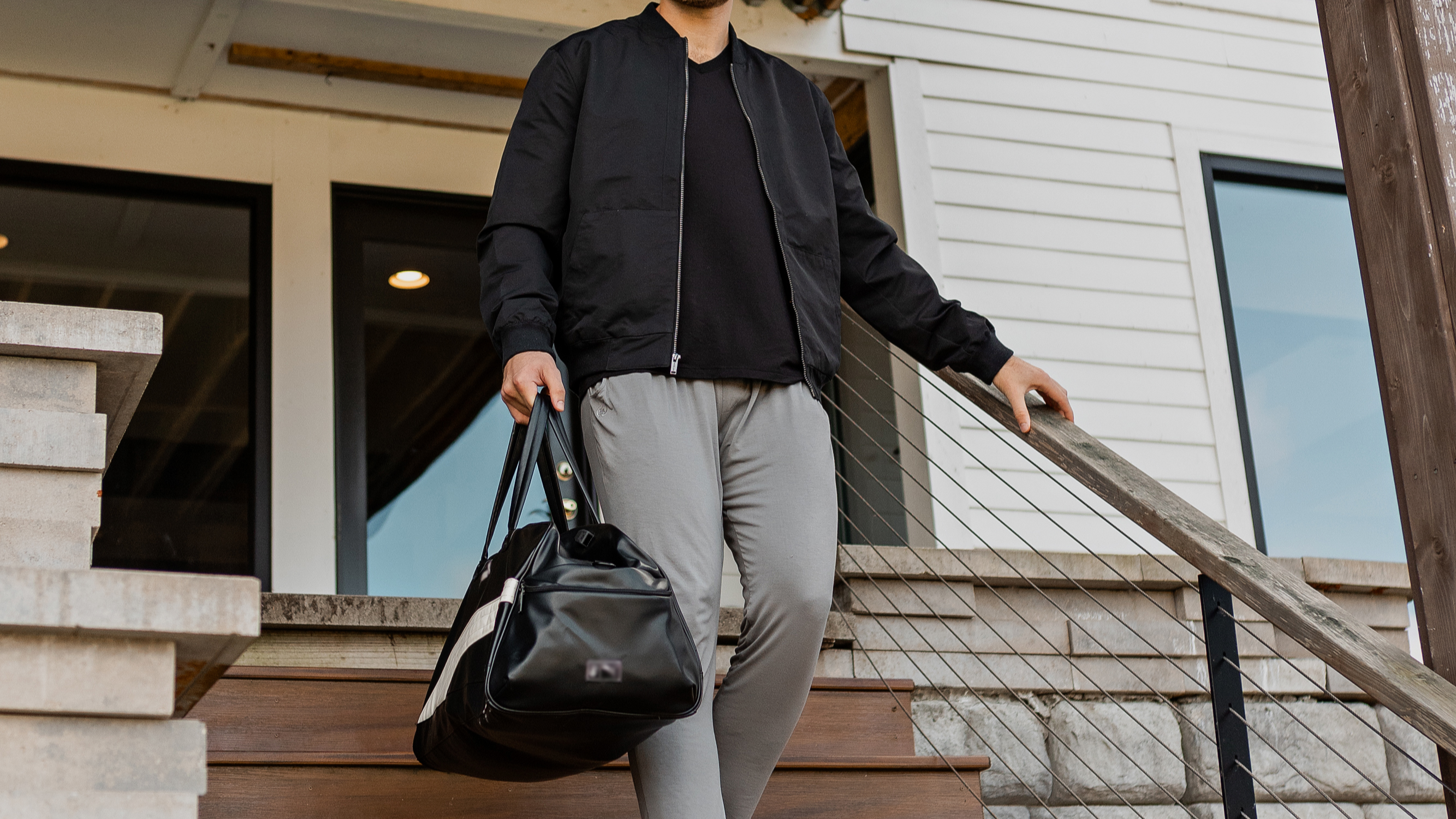 Men's bamboo joggers are a versatile option that goes from the couch to the gym with moisture wicking properties to keep you cool.