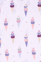 Adorable and breathable bamboo pajamas with a playful ice cream cone pattern, designed for cool, comfortable sleep and gentle on sensitive skin.