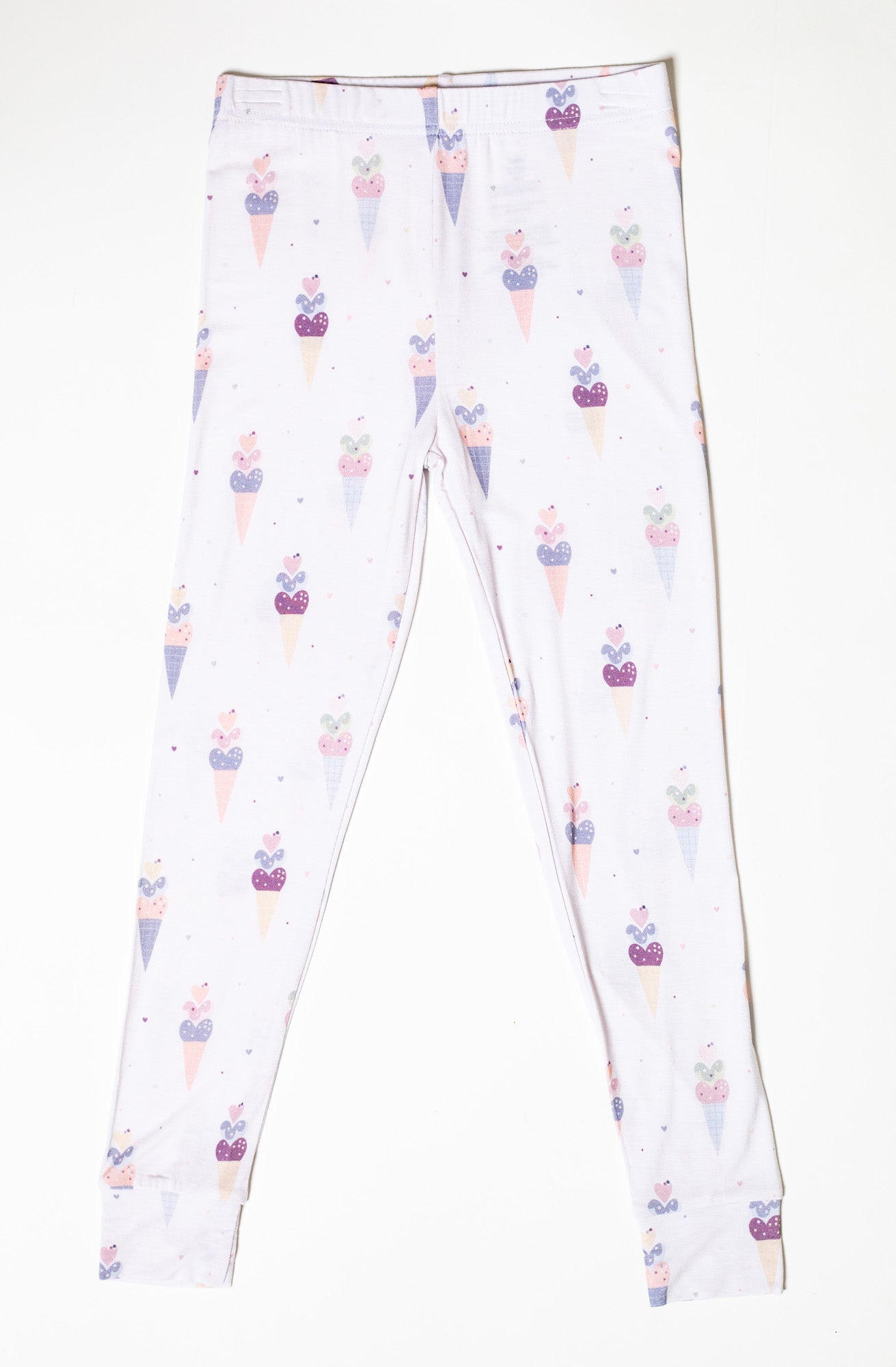 Earthly Threads Ice Cream pajama set, made from ultra-soft bamboo with a vibrant, cheerful design.