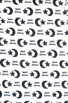 Earthly Threads kids’ bamboo pajamas designed for comfort with a gentle, celestial print featuring moons, stars, and "Sweet Dreams".