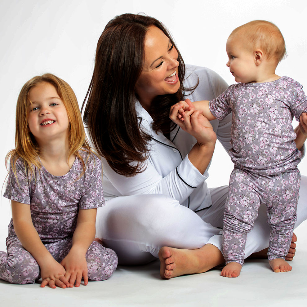 Earthly Threads Victorian rose has hints of purple and pink in a classic design.